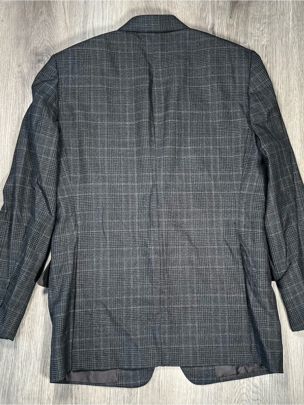 Tom Ford Grey Plaid Wool Blazer 40R Mens Suit Jacket Windsor Peak Lapel Italy